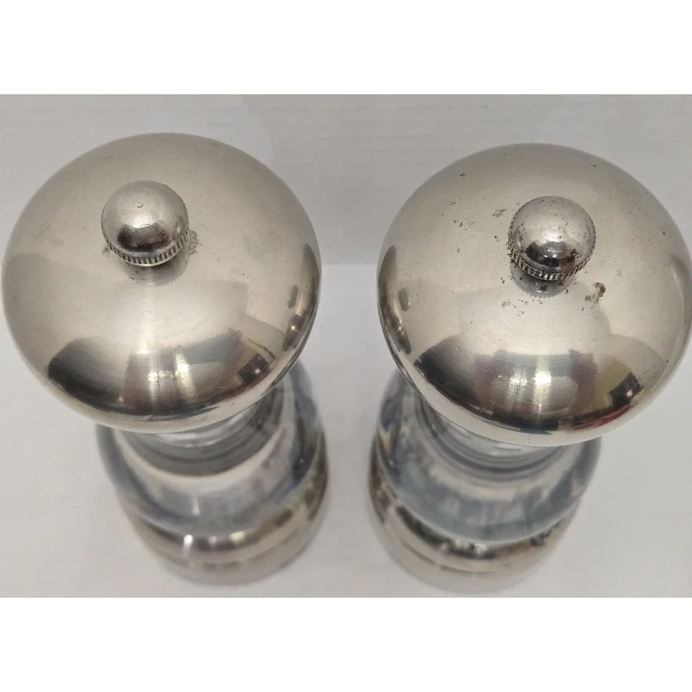 Vtg Olde Thompson Acrylic Salt Shaker/Pepper Mill, 8 Inch, See Descript - As Is